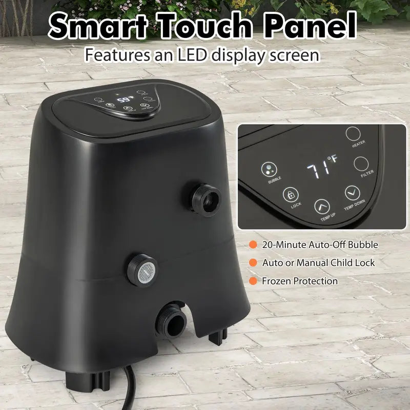 1350W SPA Control Center for Inflatable Hot Tubs ¨C Heating. Filtration &amp; Bubble System