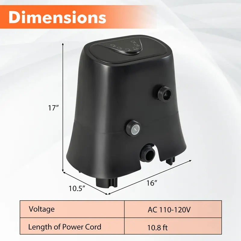 1350W SPA Control Center for Inflatable Hot Tubs ¨C Heating. Filtration &amp; Bubble System