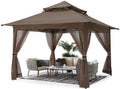 13¡Á13 Pop-Up Outdoor Gazebo with Mosquito Netting & Canopy Shelter