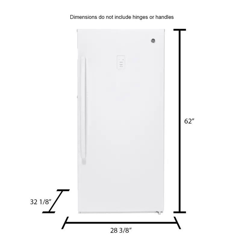 14.1-Cubic-Foot Frost-Free Upright Freezer ¡ª White Finish (Model FUF14DLRWW)