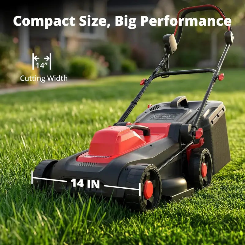 14¡å 12.5A Corded Electric Lawn Mower ¡ª 2-in-1 Mulching & Side Discharge
