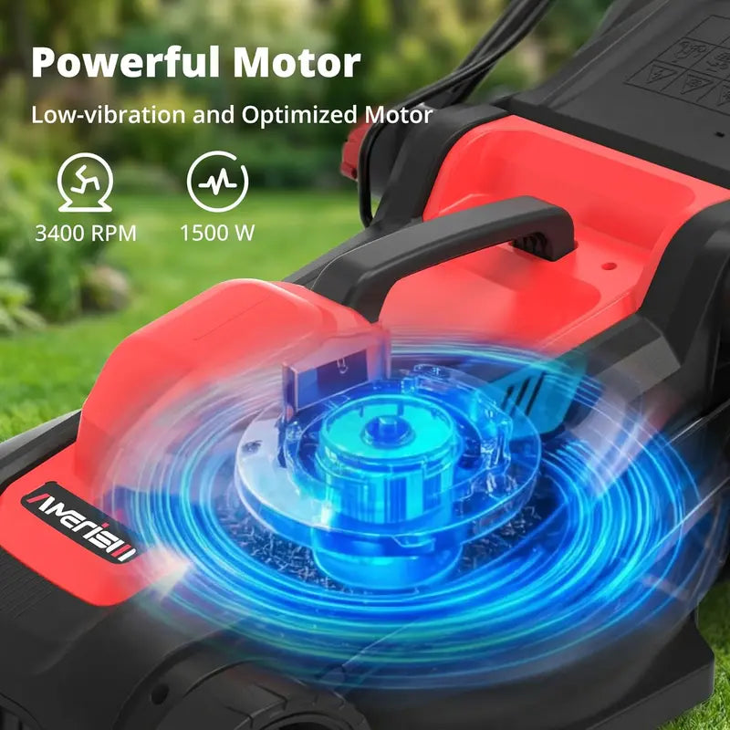 14¡å 12.5A Corded Electric Lawn Mower ¡ª 2-in-1 Mulching & Side Discharge