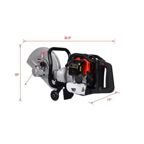 14″ 52cc 2-Stroke Gas Concrete Cut-Off Saw ¨C Blade Not Included