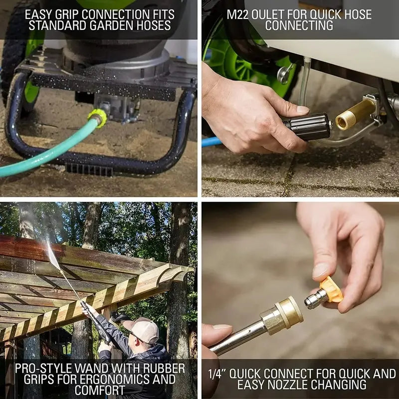 14-Amp Brushless Pressure Washer ¡ª 2300 PSI. 2.3 GPM High-Efficiency Cleaning