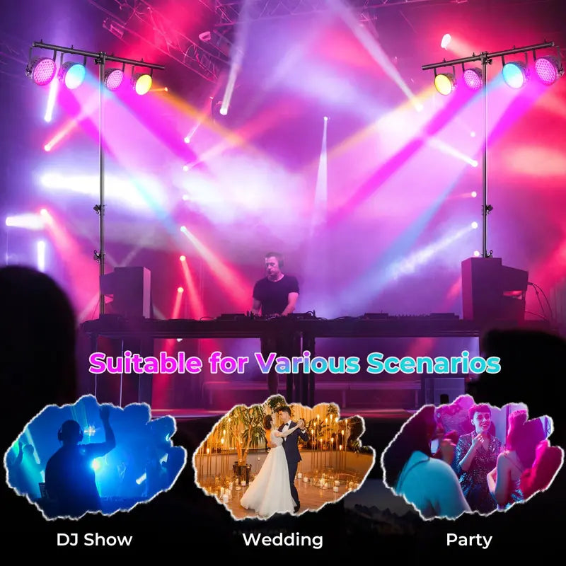 14-Foot DJ Light Truss System ¡ª 32-Channel Lighting Rig with 220-LB Load Capacity