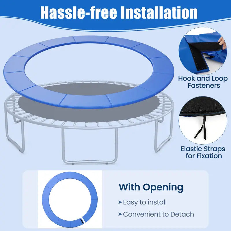 14-Foot Universal Round Trampoline Safety Pad ¨C Waterproof Protective Cover