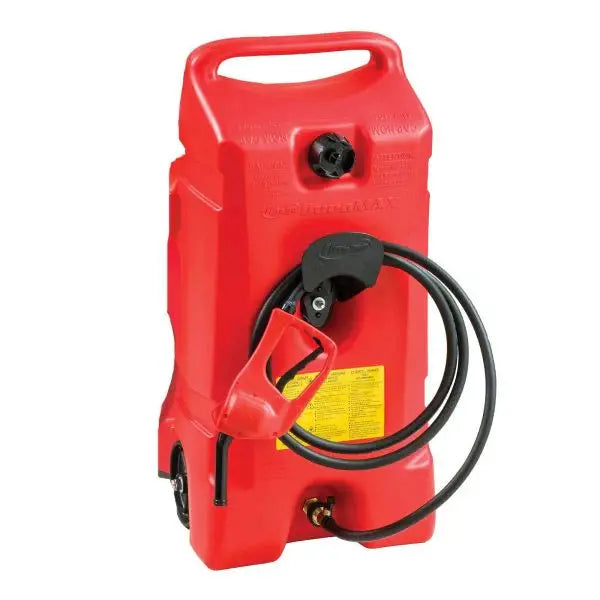14-Gallon Red Portable Gasoline Tank with Manual Pump ¨C Twin-Pack for On-the-Go Refueling