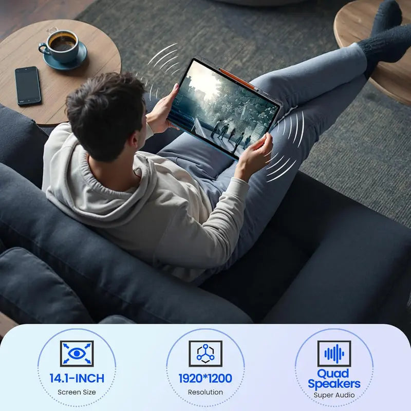 14-Inch Android Tablet ¨C 16GB RAM. 256GB Storage. 4G LTE Connectivity