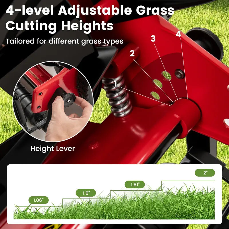 14-Inch Cordless Walk-Behind Grass Trimmer ¨C 5-Blade Precision Cutting System