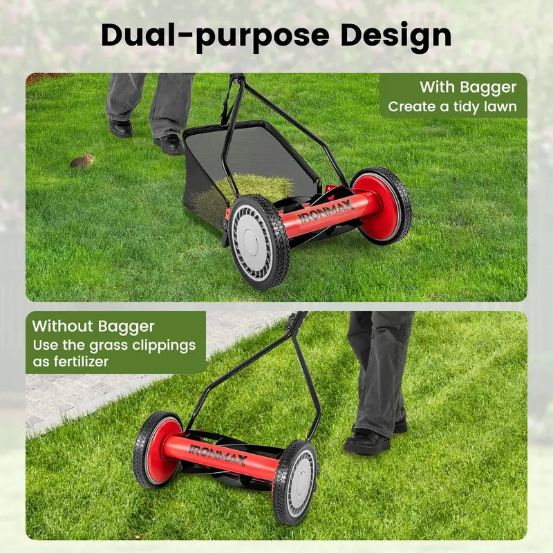 14-Inch Cordless Walk-Behind Grass Trimmer ¨C 5-Blade Precision Cutting System