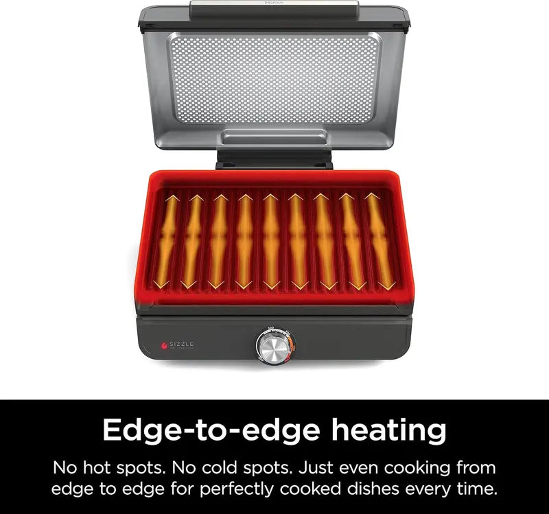 14-Inch Electric Indoor Grill &amp; Griddle ¡ª Dual-Function Cooking for Steaks. Burgers. Veggies. Pancakes. and More