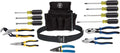 14-Piece Professional Tool Kit with Pouch and Belt ¨C Designed for Linemen. Journeyman Electricians. and Homeowners