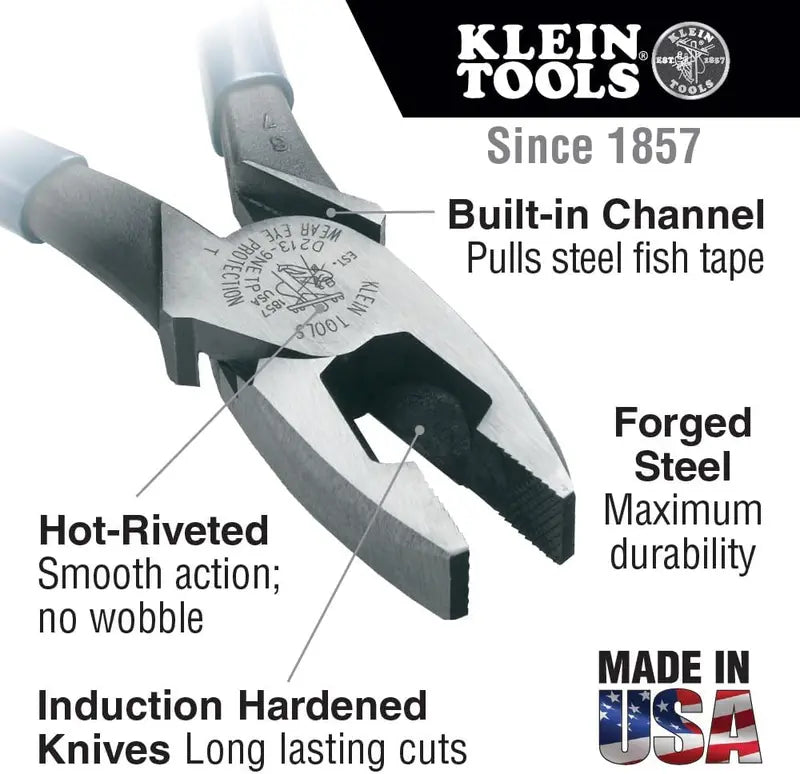 14-Piece Professional Tool Kit with Pouch and Belt ¨C Designed for Linemen. Journeyman Electricians. and Homeowners
