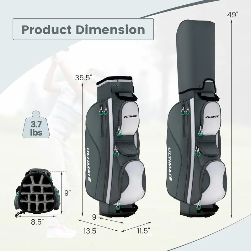 14-Way Golf Cart Bag ¨C Lightweight Stand Bag with Organizer Compartments