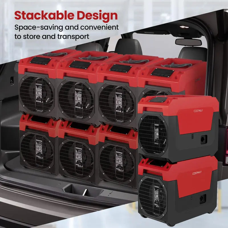 140-Pint Portable Industrial Dehumidifier ¨C Pump-Enabled Unit for High-Moisture Basements