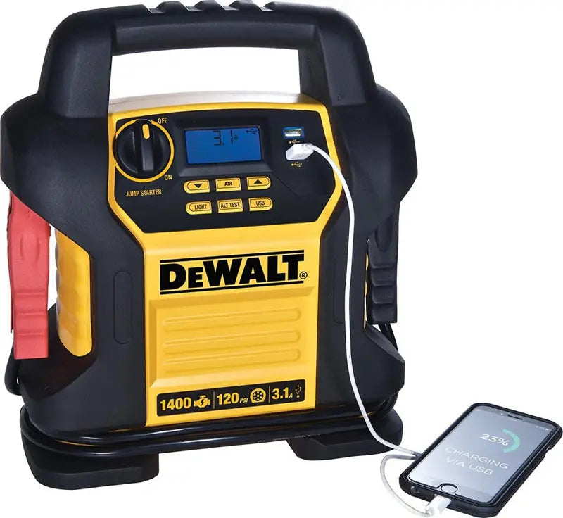 1400 Peak Amp Jump Starter with Digital Compressor
