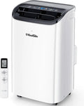 14.000 BTU Portable Air Conditioner ¨C Cools Up to 700 Sq. Ft.. Low-Noise Auto-Evaporation Design. Remote-Controlled for Garages & Offices