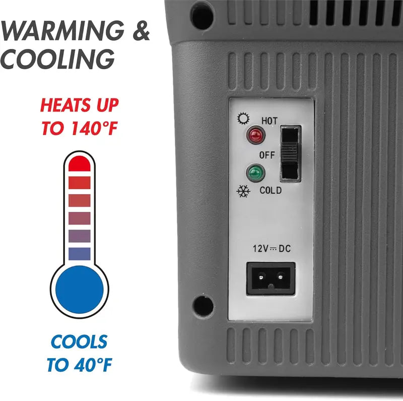 14L Portable Thermoelectric Cooler &amp; Warmer for Car. RV. and Camping ¡ª 12V/24V DC Powered. UL-Certified Compact Fridge
