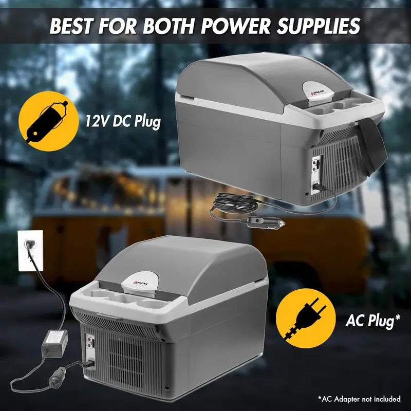 14L Portable Thermoelectric Cooler &amp; Warmer for Car. RV. and Camping ¡ª 12V/24V DC Powered. UL-Certified Compact Fridge