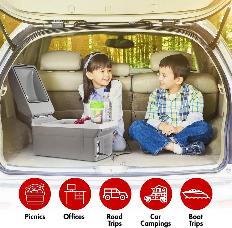 14L Portable Thermoelectric Cooler &amp; Warmer for Car. RV. and Camping ¡ª 12V/24V DC Powered. UL-Certified Compact Fridge