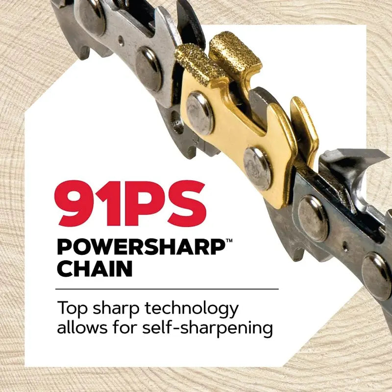 15-Amp Cordless Electric Chainsaw ¨C Auto-Sharpening Brushless Motor for Efficient Cutting