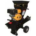 15-HP Gas-Powered Self-Feeding Chipper Shredder with Trailer Hitch &amp; Safety Gear