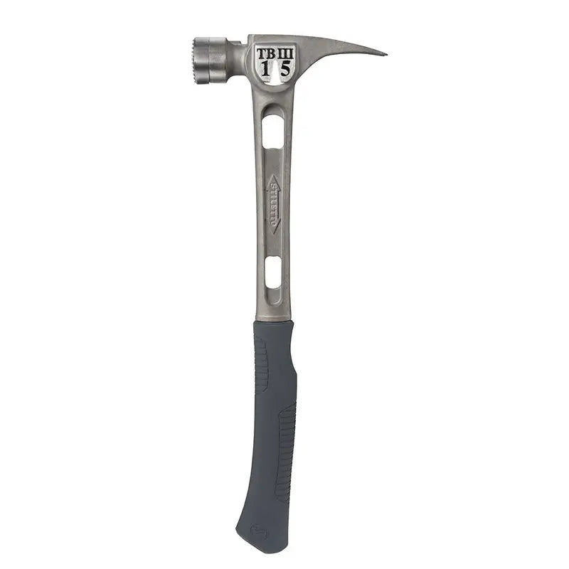 15 oz Ti-Bone III Titanium Hammer with Milled Face and Curved Handle