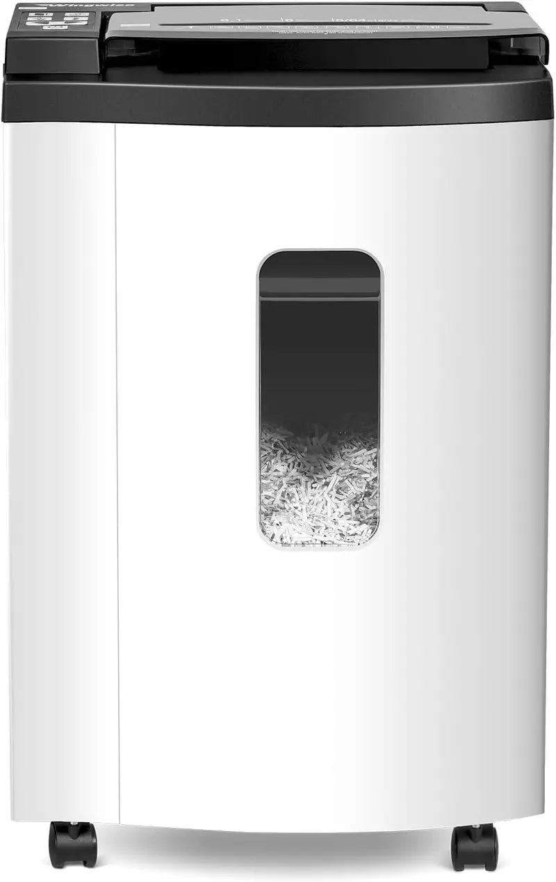 150-Sheet Micro-Cut Paper Shredder ¨C P-5 Security Level. 6-Gallon Bin. 20-Min Continuous Run &amp; Ultra-Quiet 55dB Operation