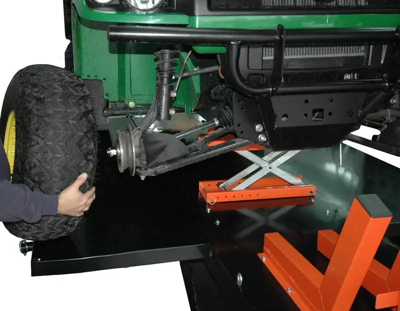 1500-LB Air-Powered Motorcycle & ATV Lift Table ¨C 48-Inch Wide with Side Extensions and 2-Year Warranty