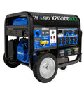 15.000-Watt Tri-Fuel Portable Generator ¨C Electric Start. Multi-Fuel Compatibility