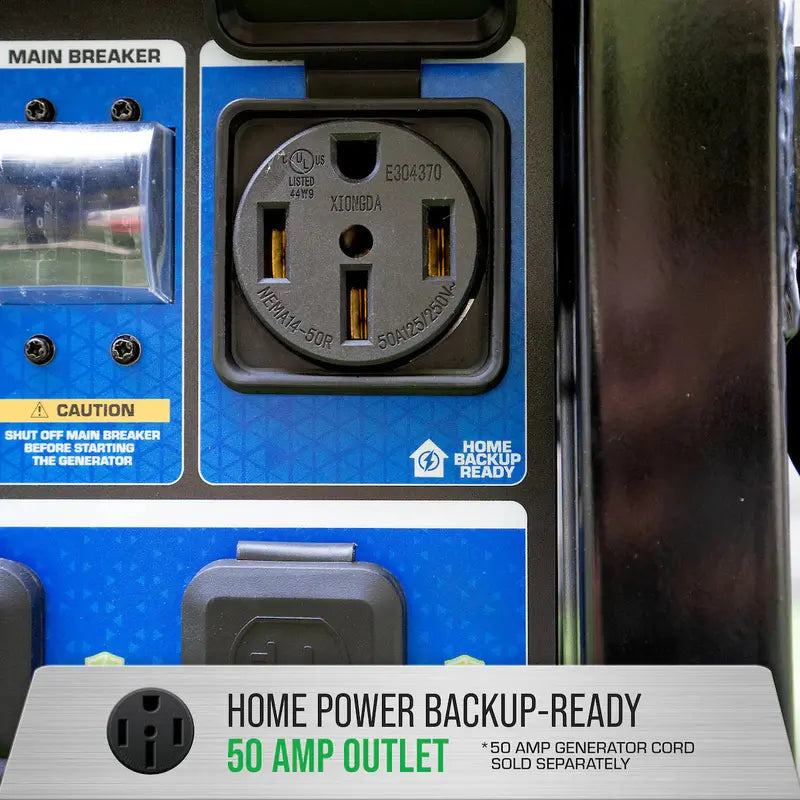 15.000-Watt Tri-Fuel Portable Generator ¨C Electric Start. Multi-Fuel Compatibility