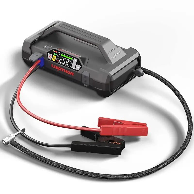 1500A Portable Car Jump Starter with Digital Tire Inflator ¨C 150 PSI Air Compressor. 12V Booster &amp; 24-Month Standby Battery