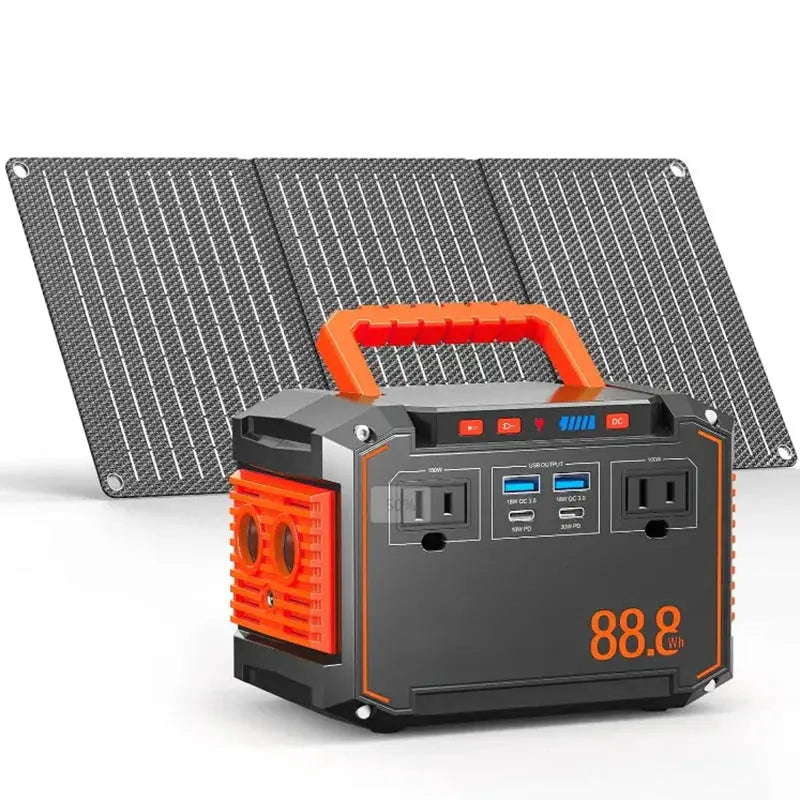 150W Solar Generator Kit ¨C Includes 30W Panel &amp; AC Outlet for Off-Grid Power