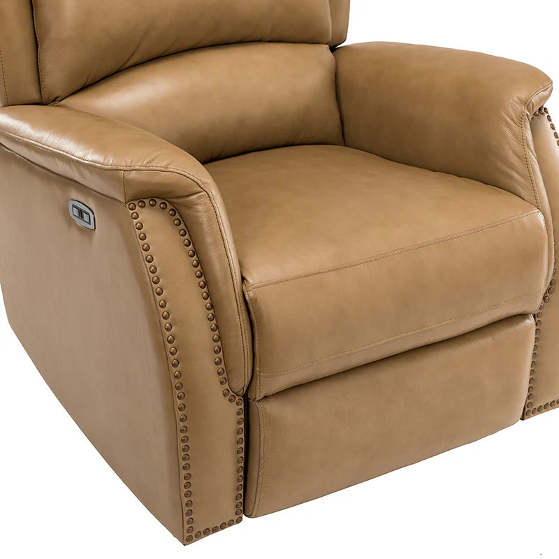 Flora Genuine Leather Power Recliner
