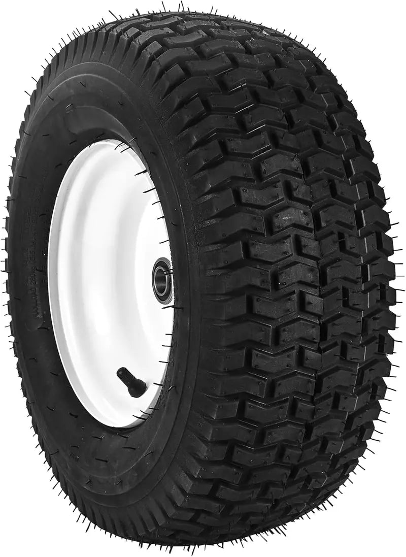 15¡Á6-6¡å Lawn Tractor Tires ¨C 2-Pack Turf Pneumatic Tire & Wheel Assemblies with Hub Adapters for Riding Mowers