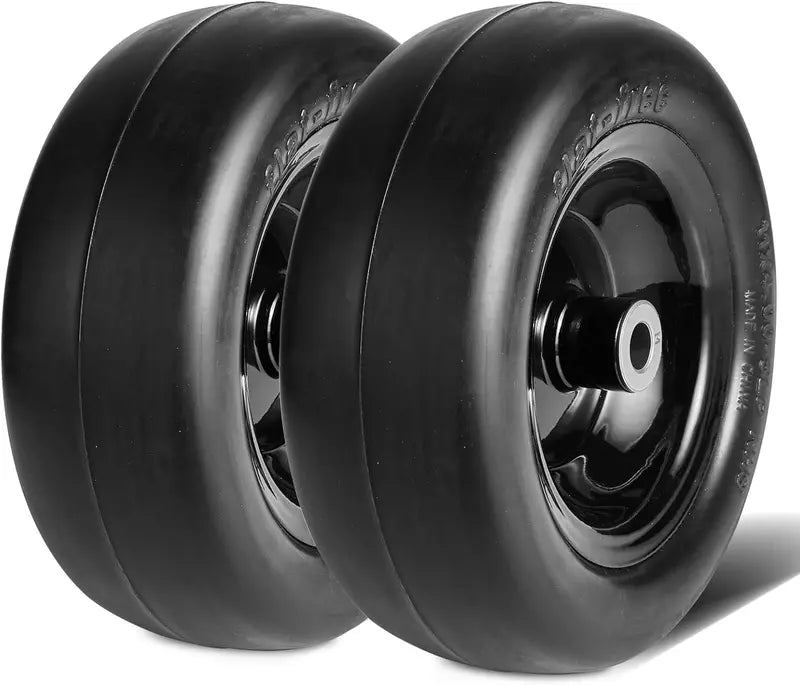 15¡Á6-6¡å Lawn Tractor Tires ¨C 2-Pack Turf Pneumatic Tire & Wheel Assemblies with Hub Adapters for Riding Mowers