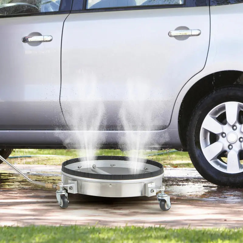 16.5-Inch Pressure Washer Surface Cleaner Attachment for Driveways. Decks &amp; Undercarriage Cleaning
