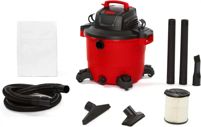 16-Gallon Wet/Dry Vac ¨C 6.5 Peak HP Heavy-Duty Shop Vacuum for Home. Garage &amp; Workshop Use