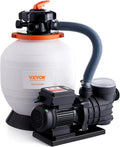 16-Inch Sand Filter Pool Pump System ¨C 1-HP. 3500 L/min Residential & Commercial Filtration Kit with 6-Way Valve