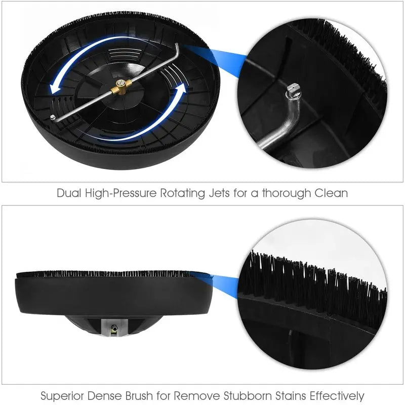 16-Inch Surface Cleaner Attachment for Pressure Washers ¨C Compatible with 3000 PSI Units