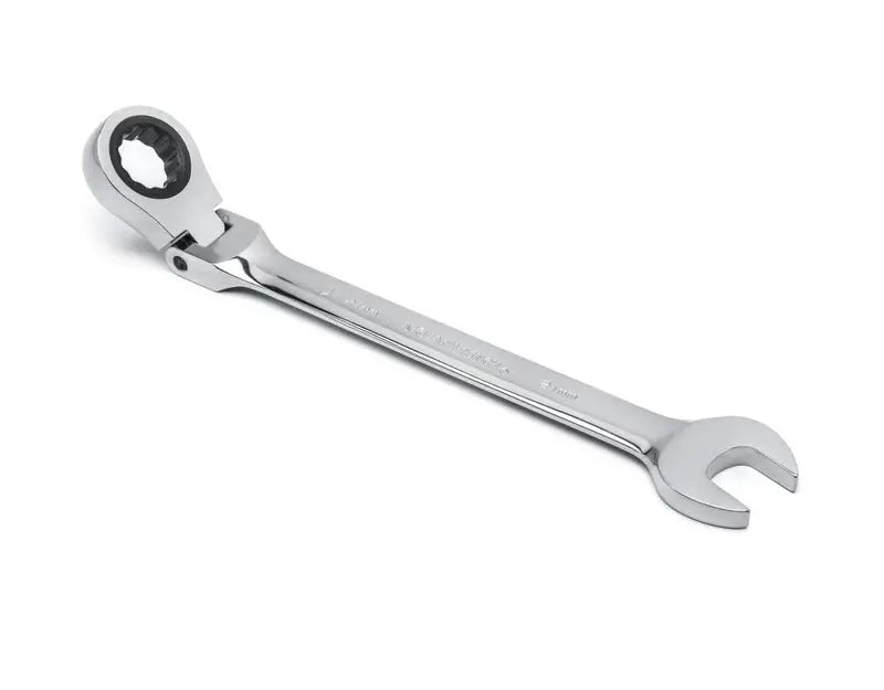 16 Pc 72-Tooth 12 Point Flex Ratcheting Combination Metric Wrench Set