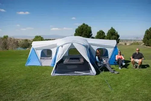 16-Person Family Camping Tent ¨C Three-Room Layout with Triple Entry Points