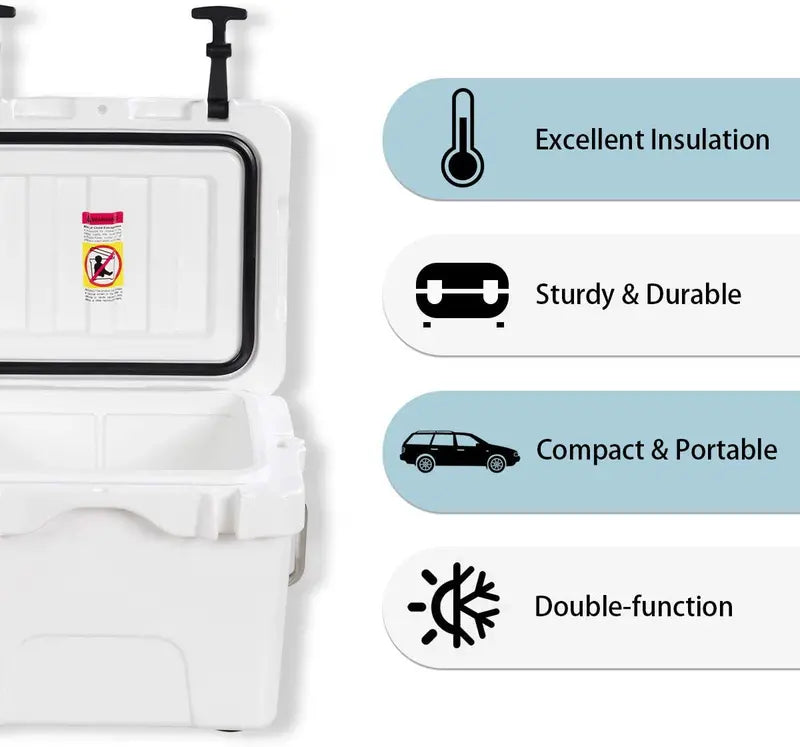 16-Quart Portable Cooler ¨C Insulated Ice Chest for Day Trips and Outdoor Adventures