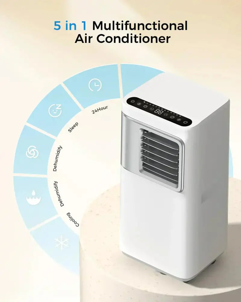16.000 BTU Portable Smart Air Conditioner ¨C 5-in-1 WiFi-Capable Unit with App Control and Fan Mode