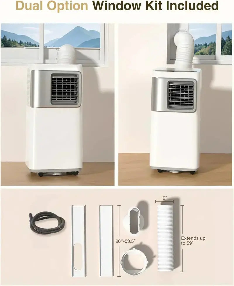 16.000 BTU Portable Smart Air Conditioner ¨C 5-in-1 WiFi-Capable Unit with App Control and Fan Mode