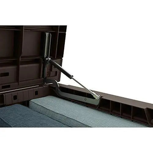 165-Gallon Weatherproof Resin Deck Storage Box ¨C Brown Outdoor Furniture Container