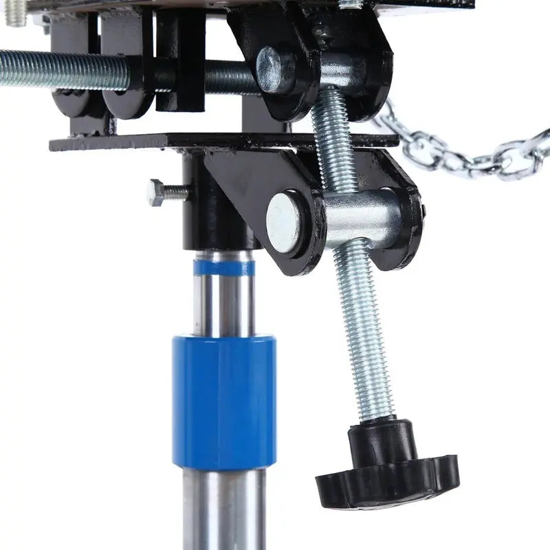1660-lb Hydraulic Transmission Jack ¨C Vertical Lift with 360¡ã Swivel Pedal and Adjustable Height (33″¨C70″) (Blue)