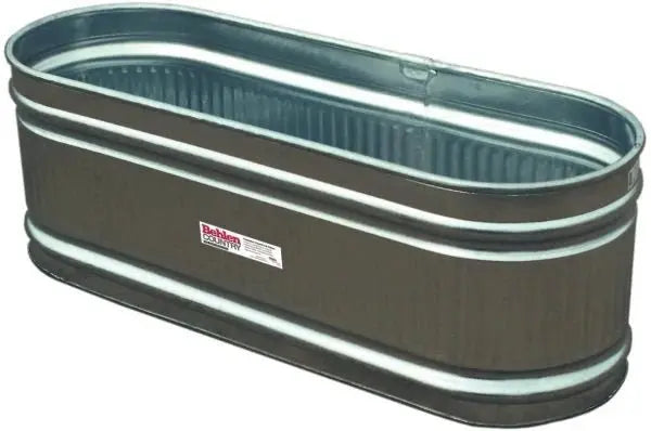 169-Gallon Galvanized Round-End Storage Tank ¨C Corrosion-Resistant. Heavy-Duty Construction