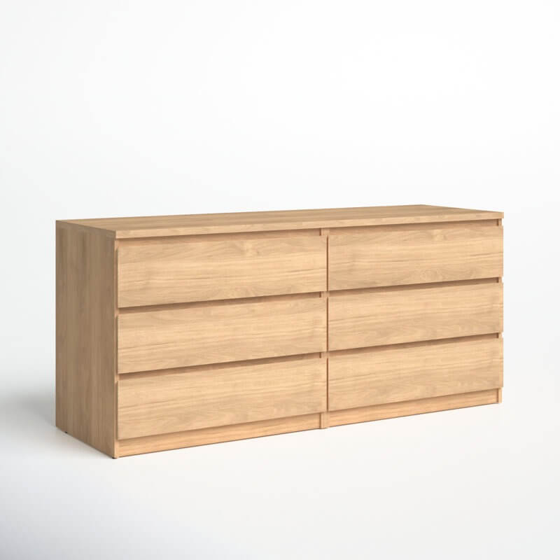 Kepner 6 Drawer 60.5 W Double Dresser