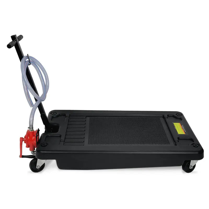 17-Gallon Low-Profile Oil Drain Container ¨C Includes Pump Hose for Efficient Vehicle Fluid Extraction